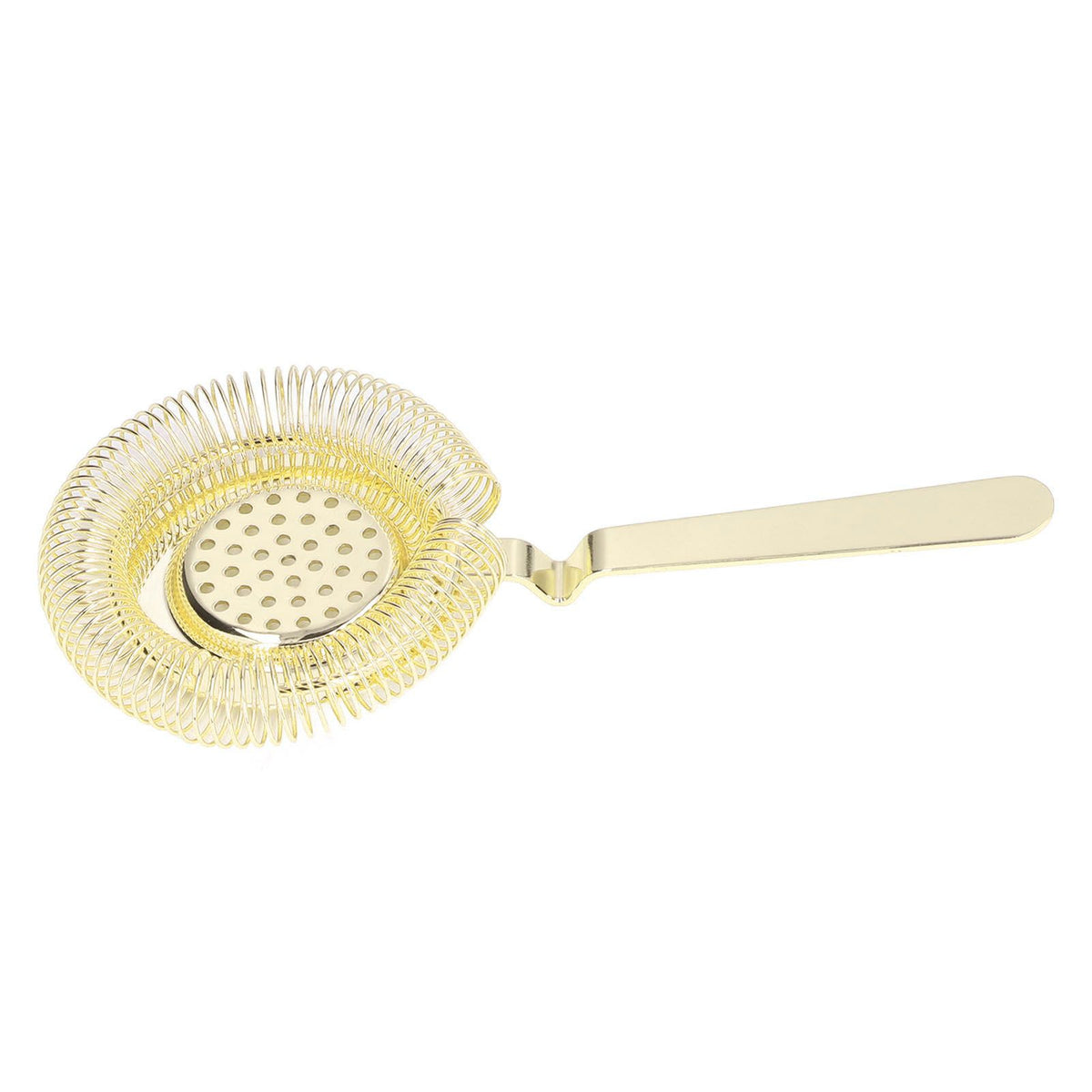 Bar Strainer Fine Filtering Professional Stainless Steel Cocktail Strainer for Bartending Restaurant Party Golden