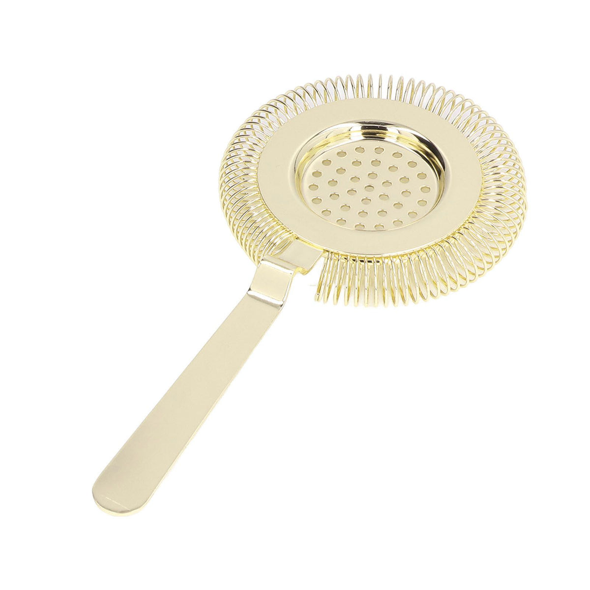 Bar Strainer Fine Filtering Professional Stainless Steel Cocktail Strainer for Bartending Restaurant Party Golden