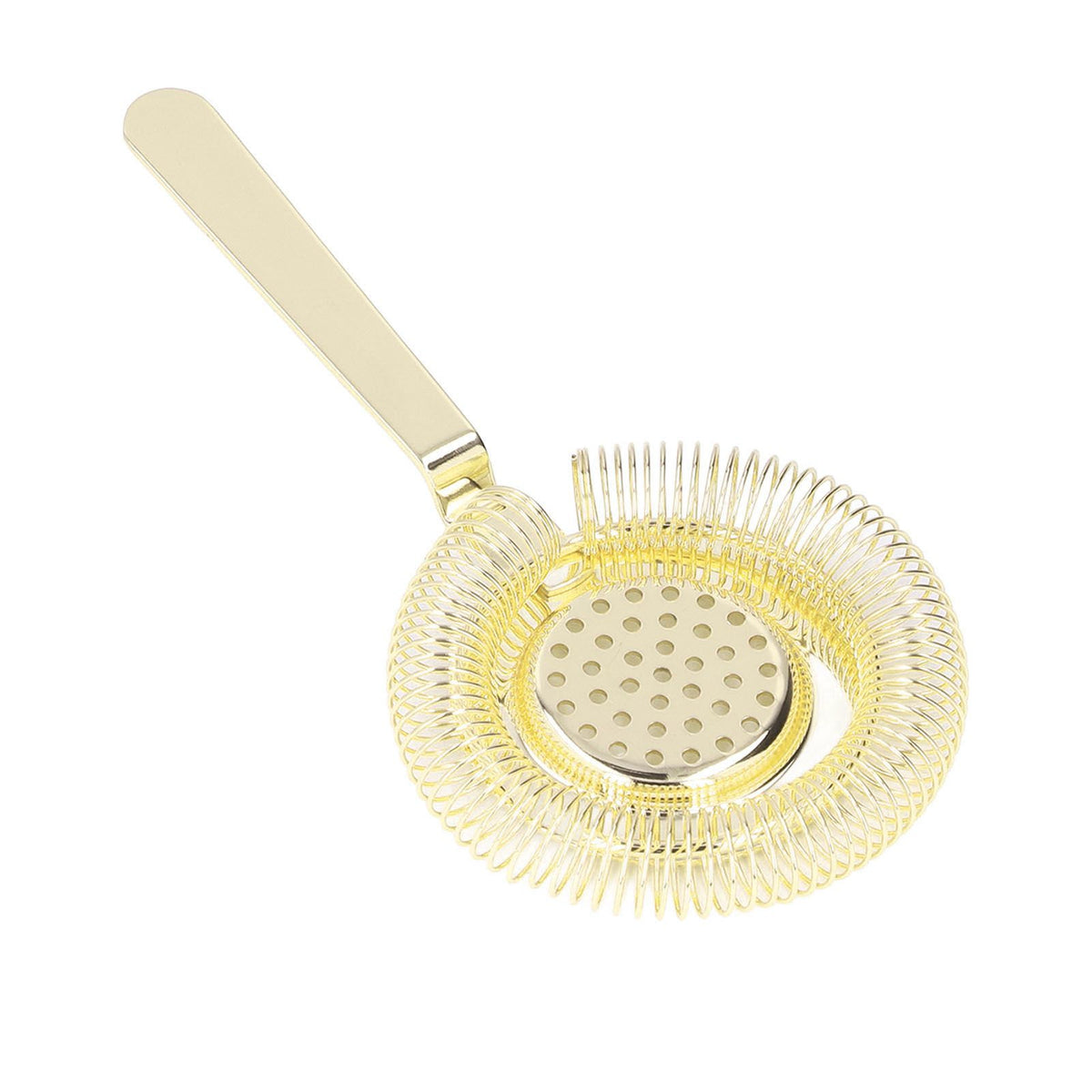 Bar Strainer Fine Filtering Professional Stainless Steel Cocktail Strainer for Bartending Restaurant Party Golden
