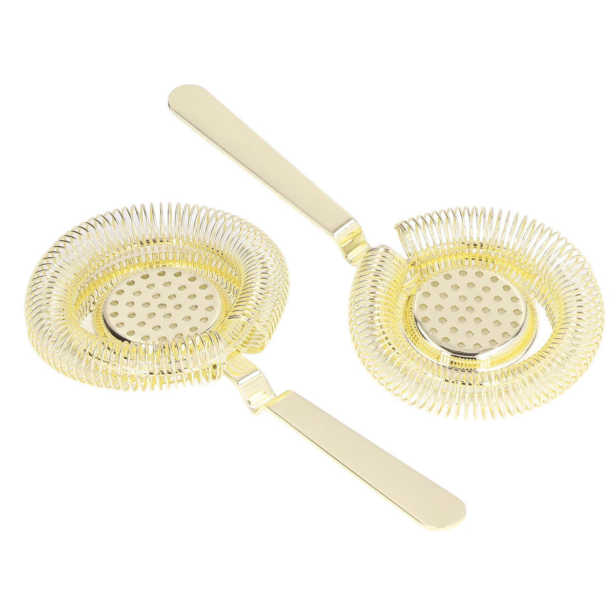 Bar Strainer Fine Filtering Professional Stainless Steel Cocktail Strainer for Bartending Restaurant Party Golden