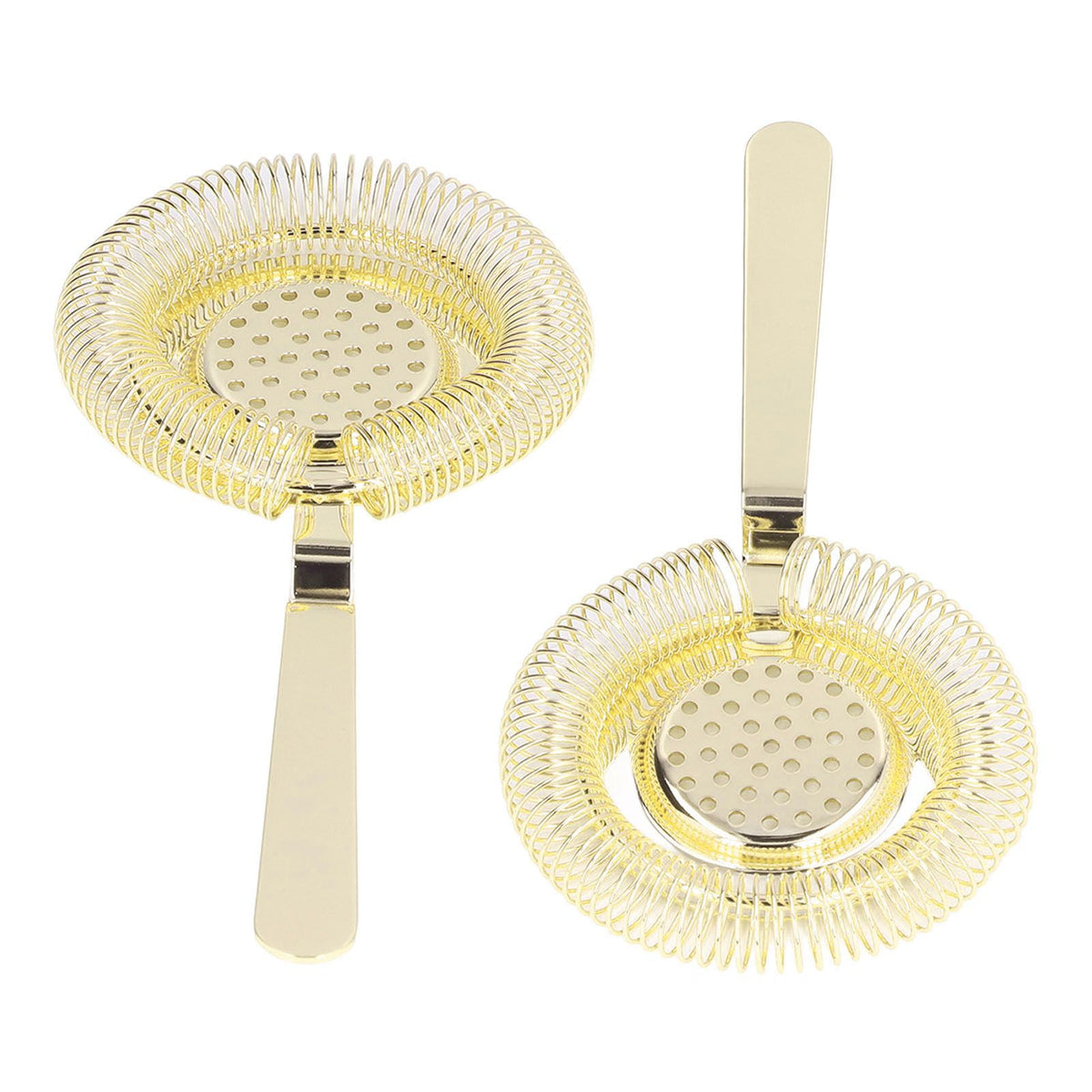 Bar Strainer Fine Filtering Professional Stainless Steel Cocktail Strainer for Bartending Restaurant Party Golden