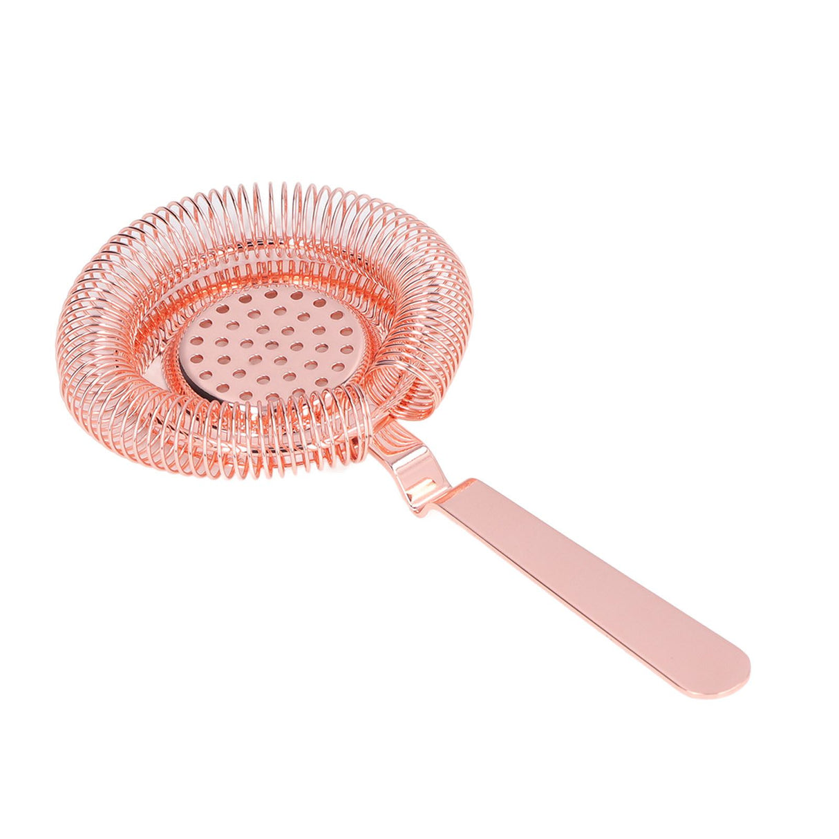 Bar Strainer Fine Filtering Professional Stainless Steel Cocktail Strainer for Bartending Restaurant Party Rose Golden
