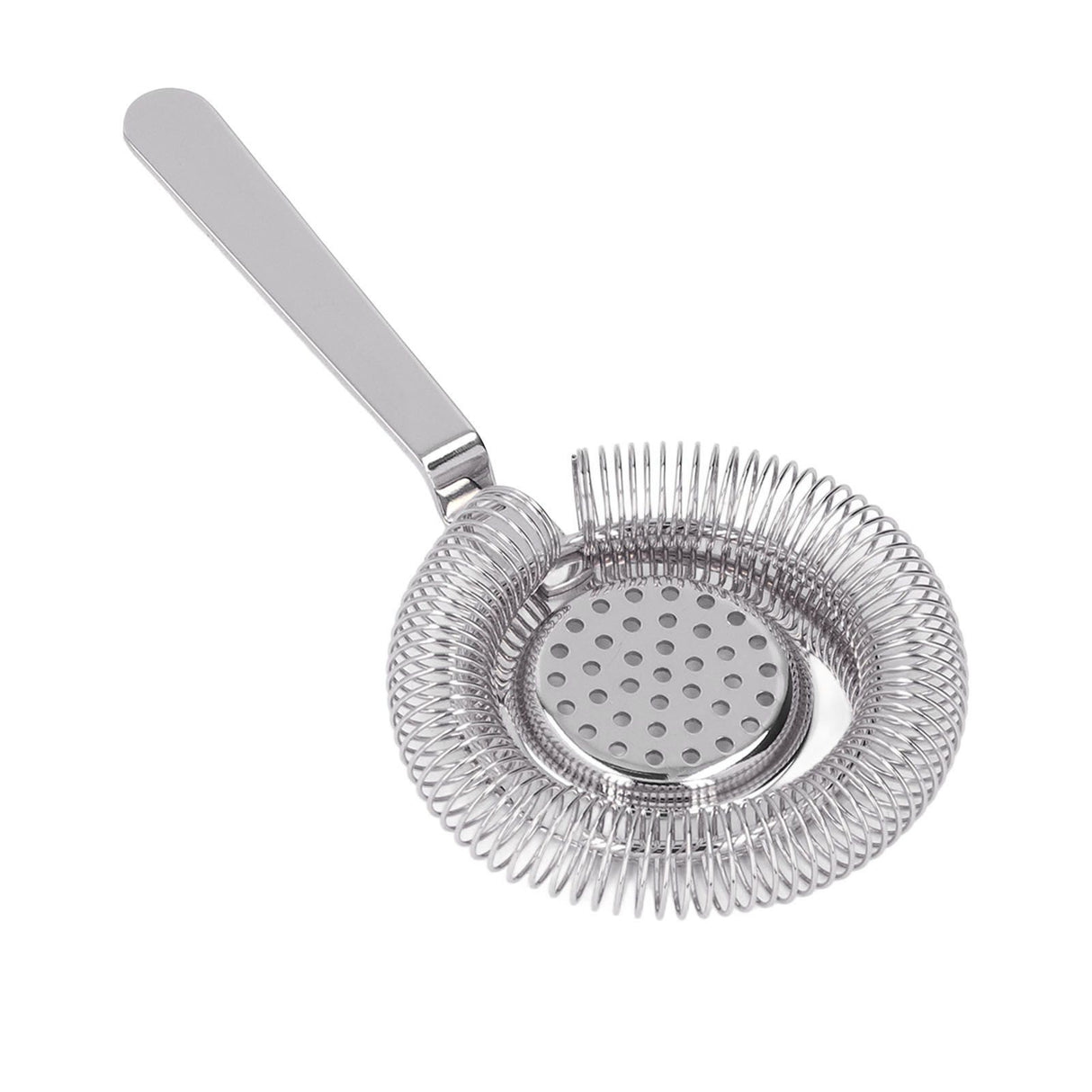 Bar Strainer Fine Filtering Professional Stainless Steel Cocktail Strainer for Bartending Restaurant Party Silver