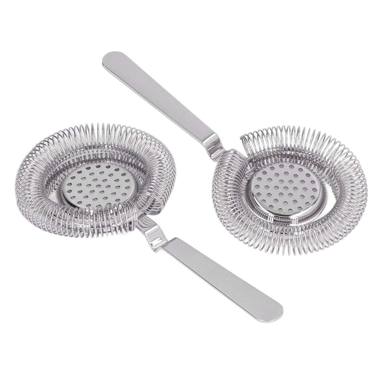Bar Strainer Fine Filtering Professional Stainless Steel Cocktail Strainer for Bartending Restaurant Party Silver