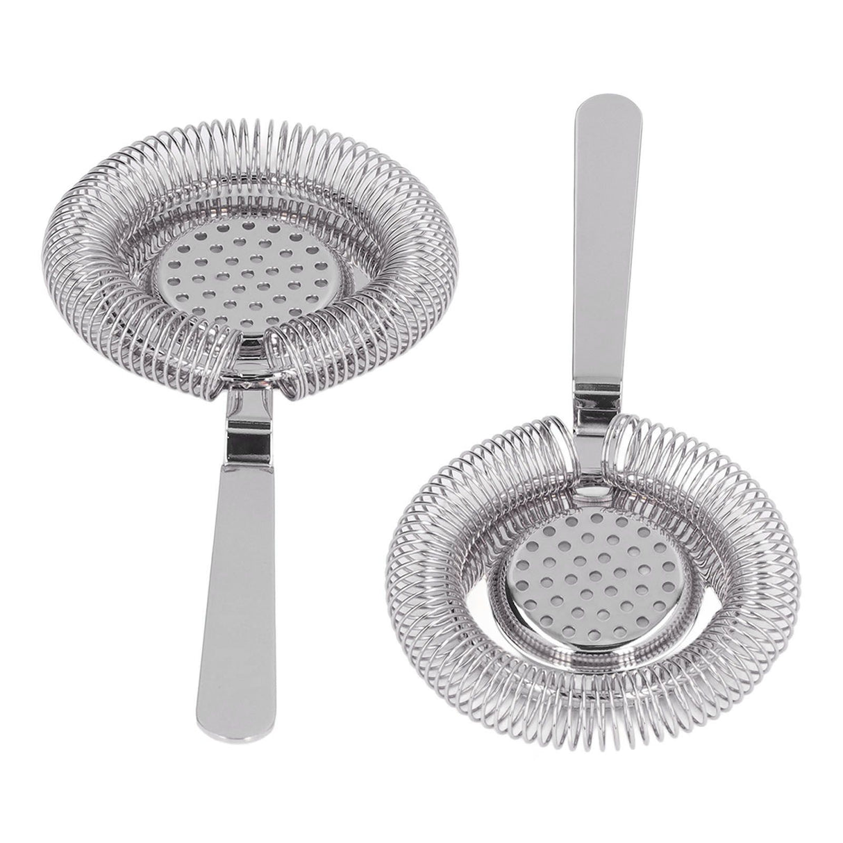 Bar Strainer Fine Filtering Professional Stainless Steel Cocktail Strainer for Bartending Restaurant Party Silver