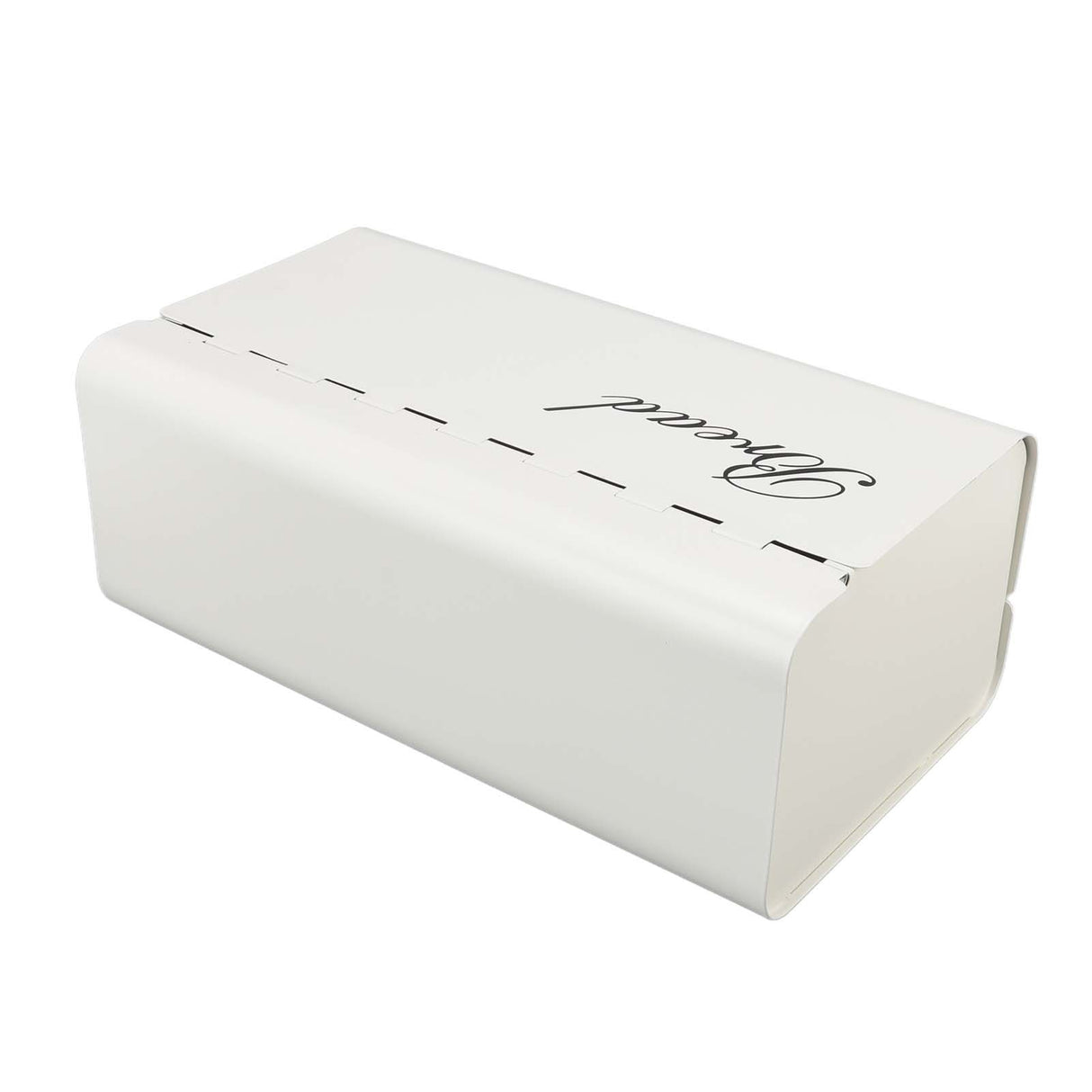 Bread Bin Large Capacity Save Countertop Space Bread Storage Container with Clamshell Door for Home Kitchen Office White