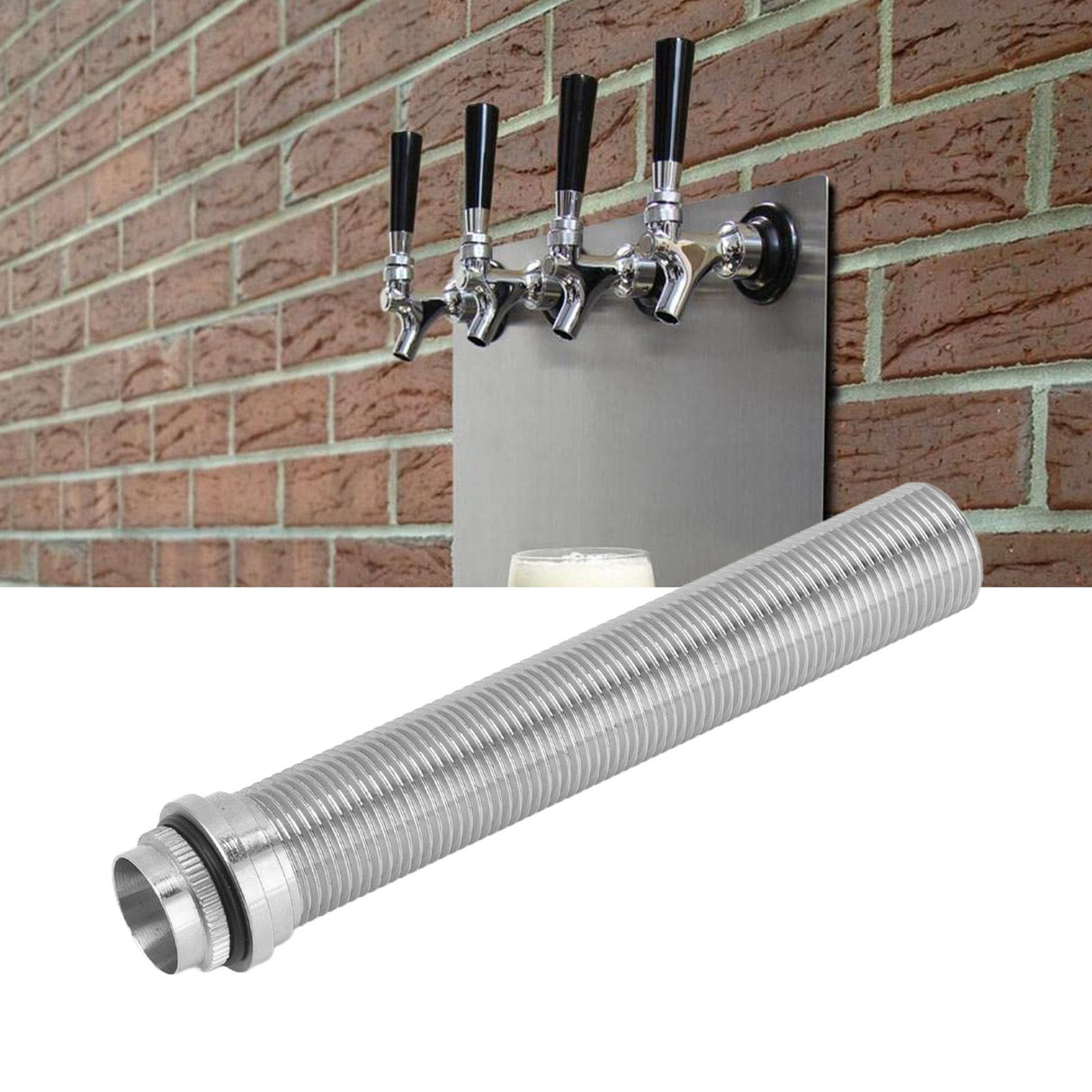 150mm Brewing Beer Tap Locking Flange G5/8 Draft Beer Dispenser Beer Faucet Tap for Home Beer Brewing