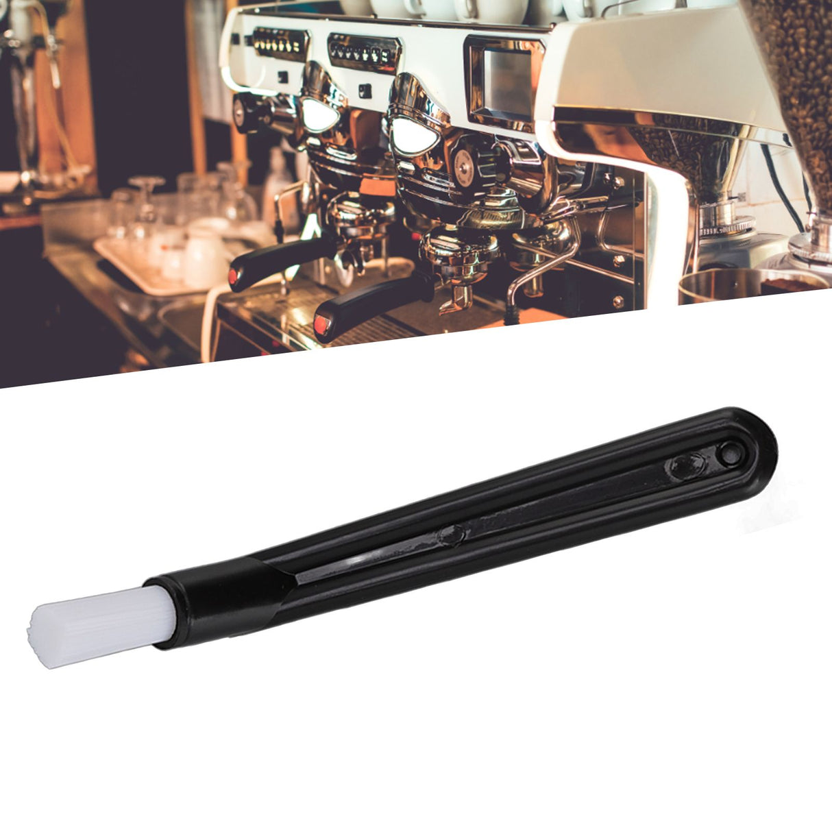 Coffee Machine Cleaning Brush Tool Coffee Machine Nylon Brush Cleaner for Home Kitchen Short Handle A0001 14cm