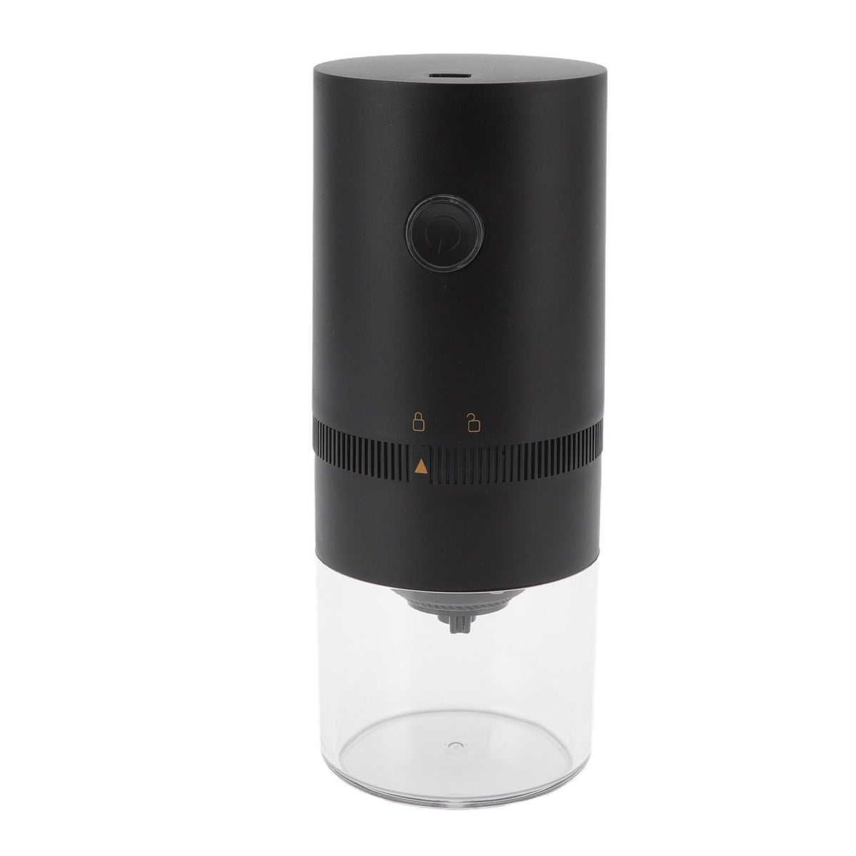 Electric Coffee Grinder USB Charging Black Simple Operation Coffee Bean Grinder for Home Camping Travel 3.7V 13W