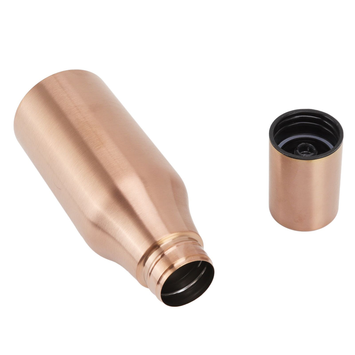 Oil Dispenser Bottle Stainless Steel Drip Proof Design Dustproof Cover Easy Cleaning PP Material Oil Pourer for Kitchen 500ML Rose Gold