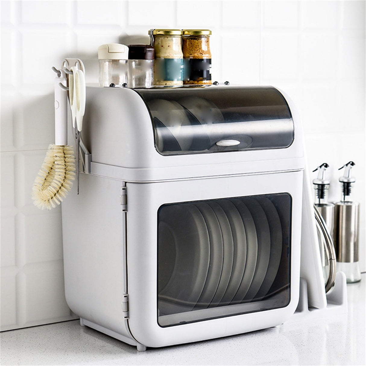 Dish Storage Box Tableware Dishes Bowl Storage Shelf Chopsticks Storage Cabinet for Home