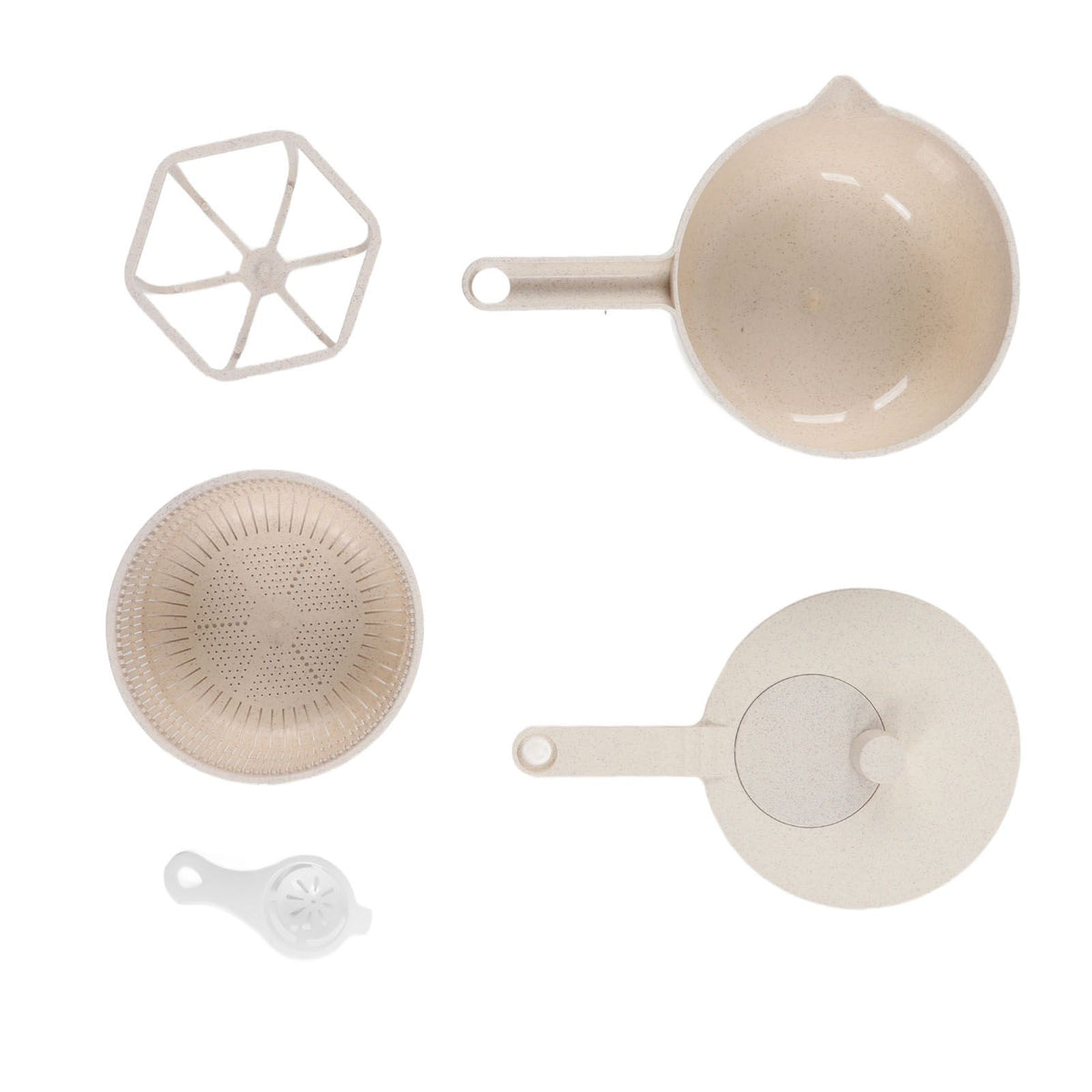 Small Salad Spinner BPA Free Multipurpose Vegetable Washer with Handle and Drain Basket for Home Kitchen