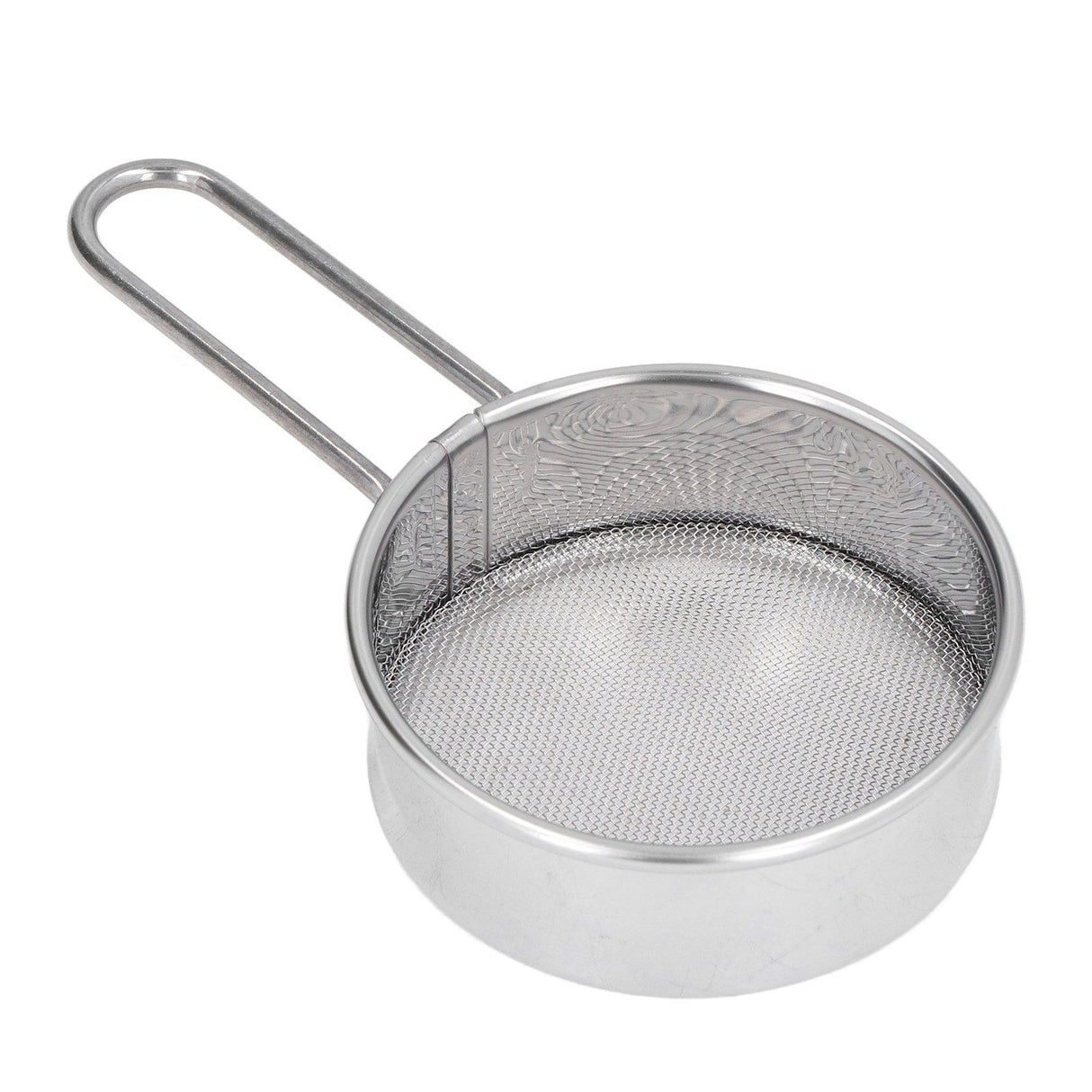 Mini Round Flour Sieve 304 Stainless Steel Fine 40 Mesh Small Professional Flour Strainer for Home Bakeries Cake Shops One Mini Flour Sieve