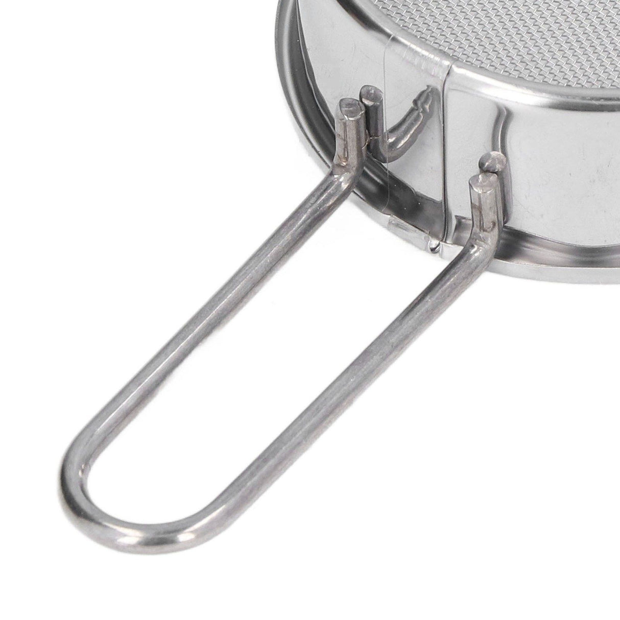 Mini Round Flour Sieve 304 Stainless Steel Fine 40 Mesh Small Professional Flour Strainer for Home Bakeries Cake Shops One Mini Flour Sieve