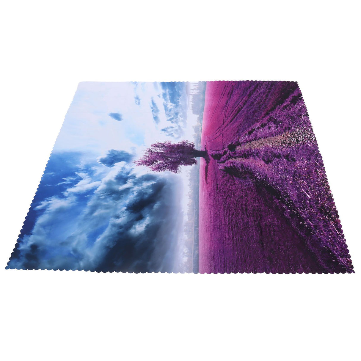 Printed Tablecloth Rectangle Table Cloth TV Cabinet Cover for Kitchen Dining Party Holiday Christmas Red Trees Grass Pattern 140x140cm