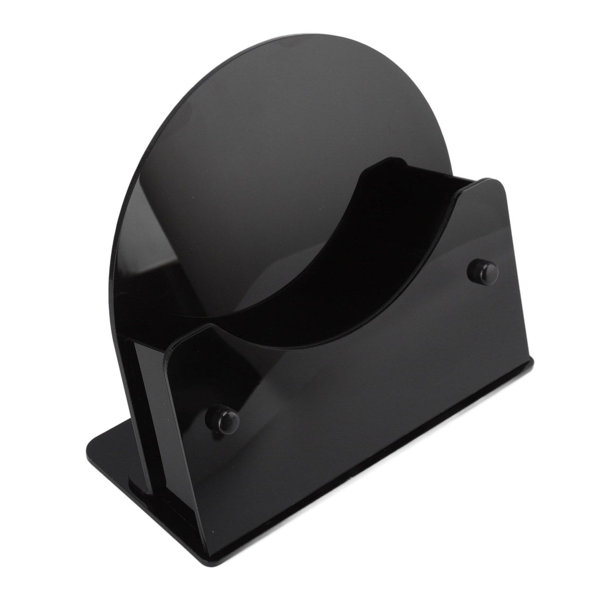 Round Placemat Holder Heat Resistant Easy Cleaning Durable Plastic Nonslip Mat Base for Table Kitchen Black Base