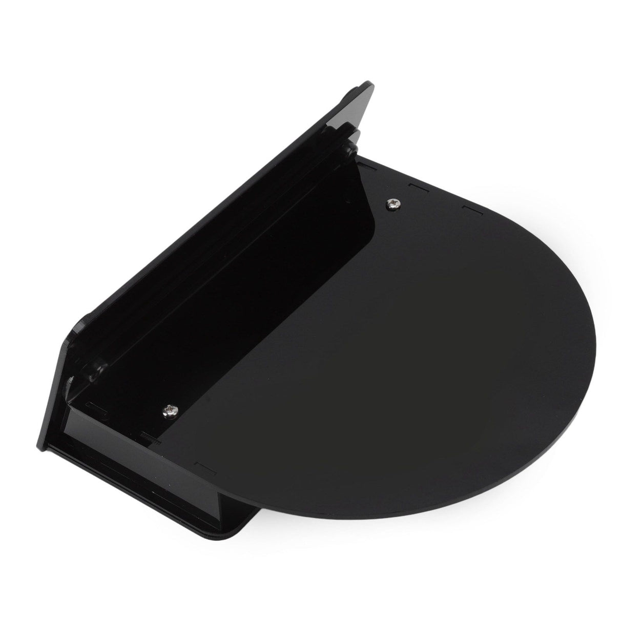 Round Placemat Holder Heat Resistant Easy Cleaning Durable Plastic Nonslip Mat Base for Table Kitchen Black Base