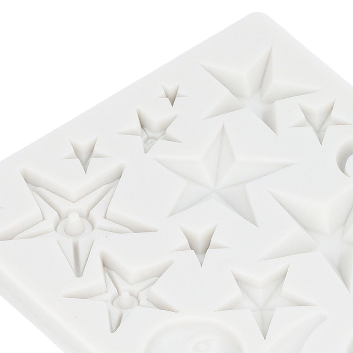 Silicone Fondant Mold Star Moon Face Nonstick Food Grade Silicone Reusable Heat Resistant Odorless Chocolate Molds