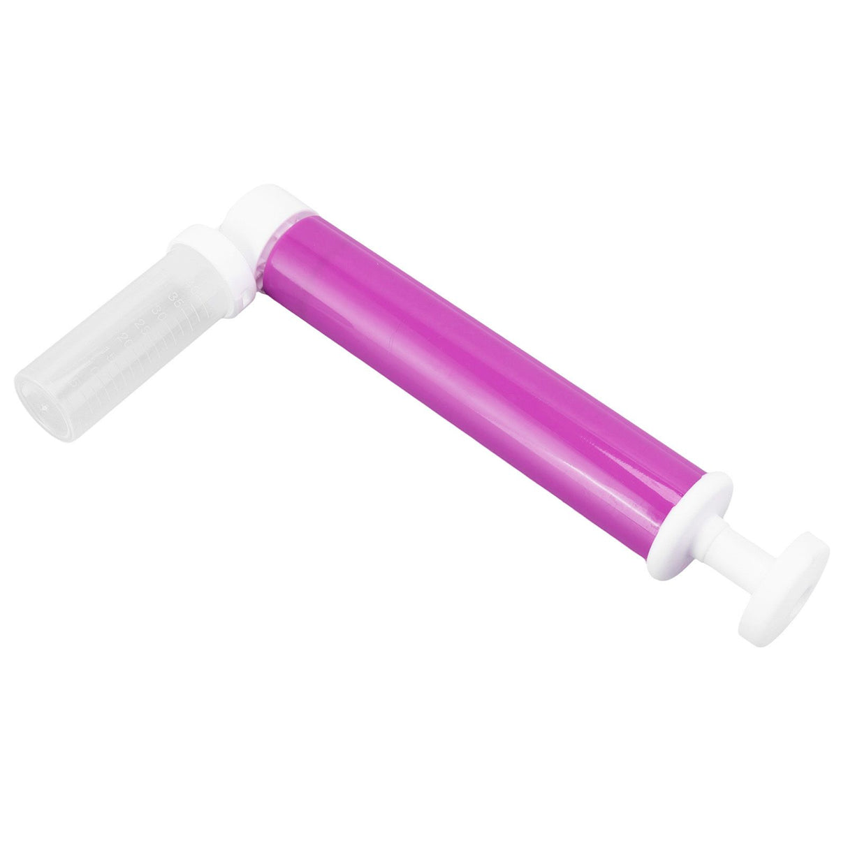 Manual Cake Airbrush DIY Multiple Colors Leakage Proof Plastic Cake Airbrush Pump with Transparent Tank for Cake Purple