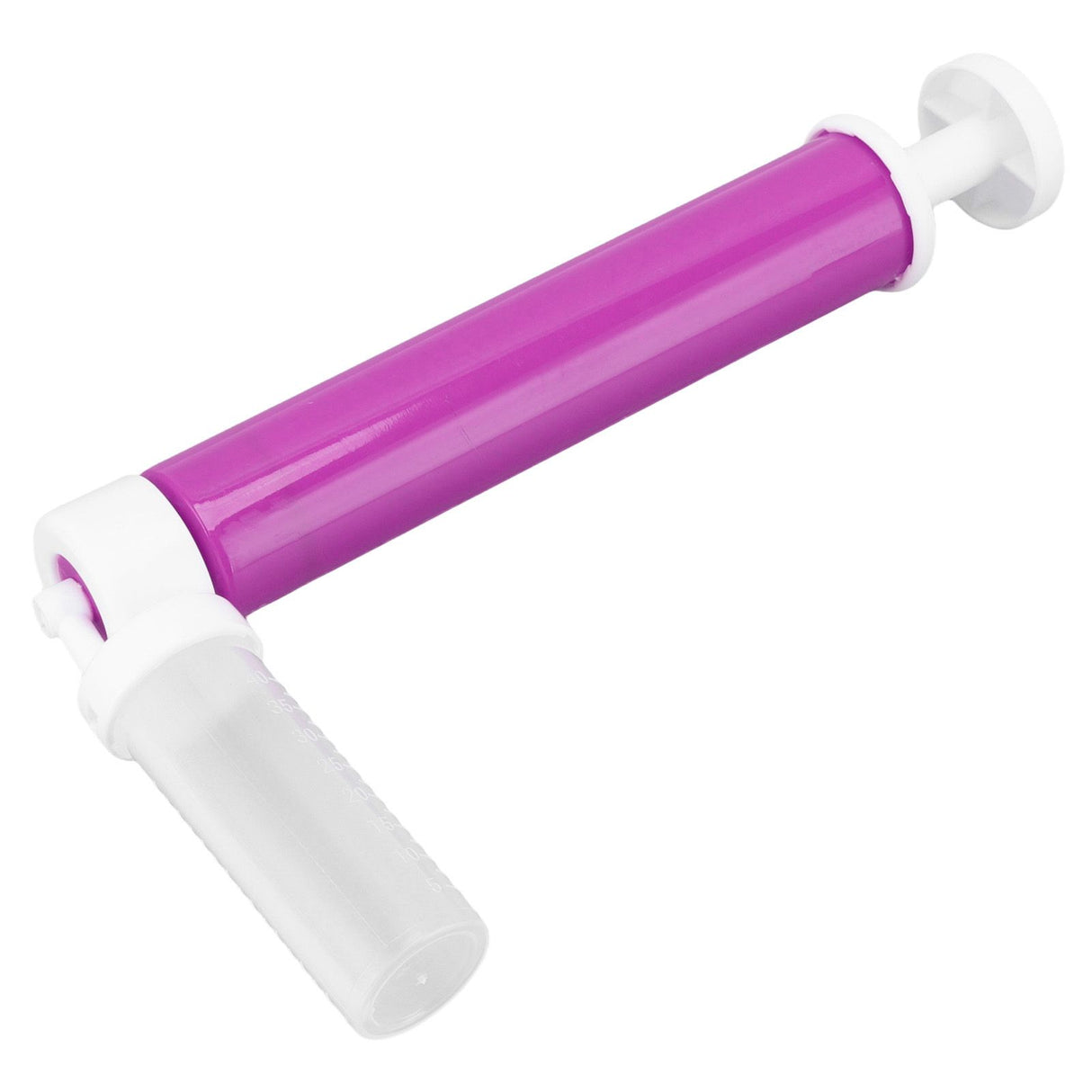 Manual Cake Airbrush DIY Multiple Colors Leakage Proof Plastic Cake Airbrush Pump with Transparent Tank for Cake Purple