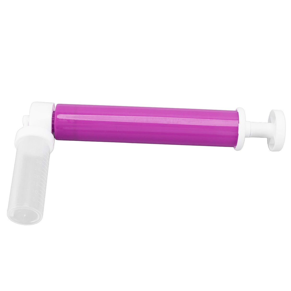 Manual Cake Airbrush DIY Multiple Colors Leakage Proof Plastic Cake Airbrush Pump with Transparent Tank for Cake Purple