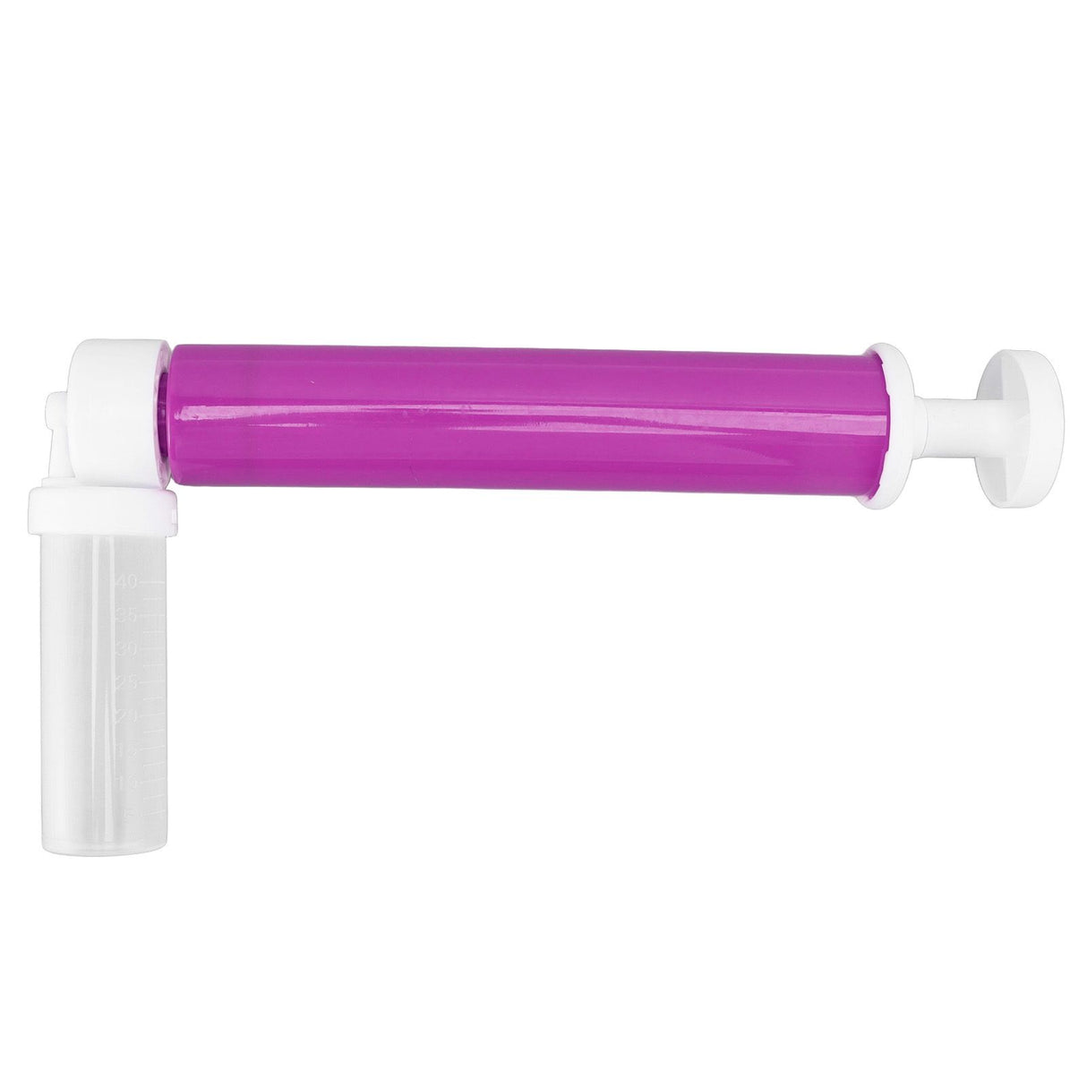 Manual Cake Airbrush DIY Multiple Colors Leakage Proof Plastic Cake Airbrush Pump with Transparent Tank for Cake Purple