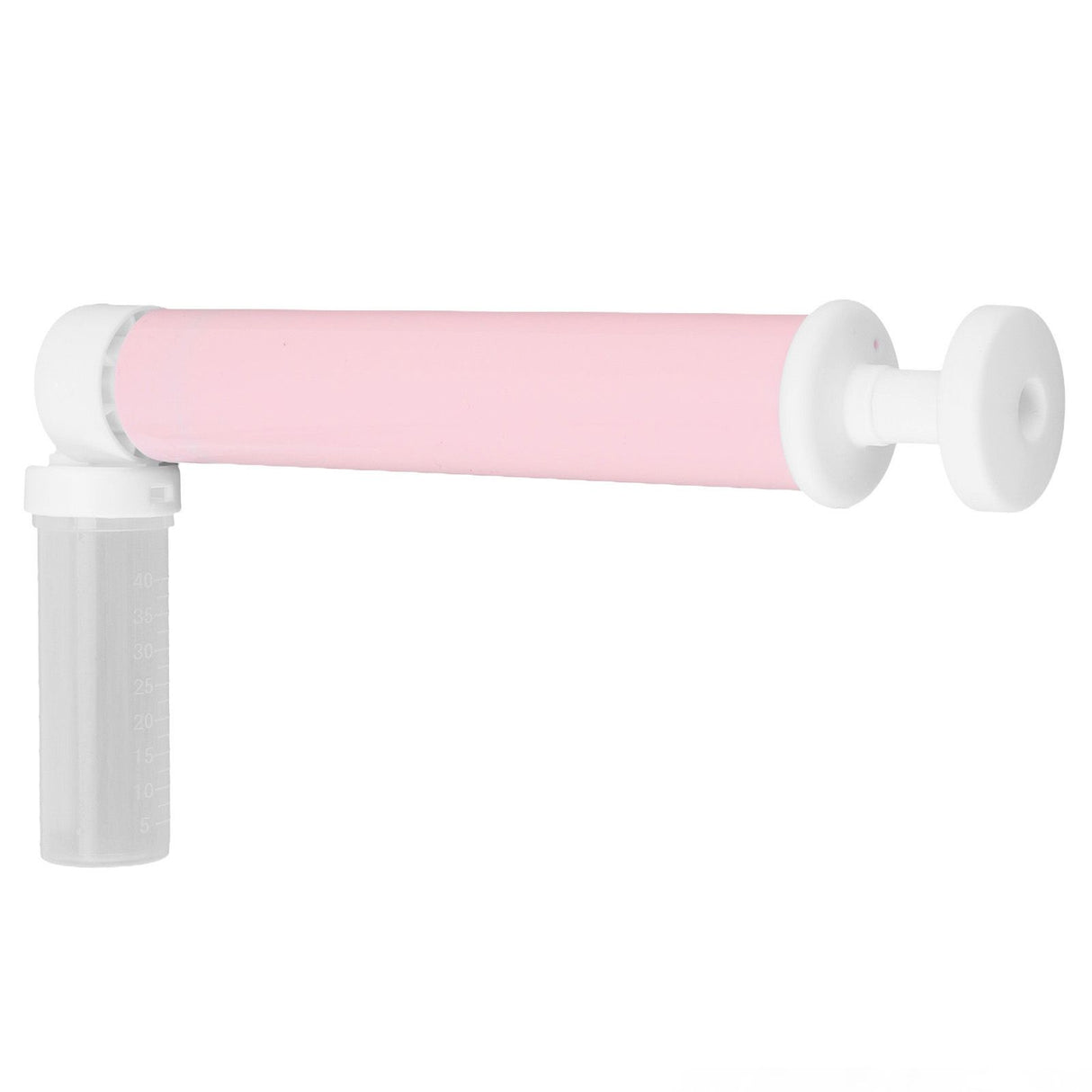 Manual Cake Airbrush DIY Multiple Colors Leakage Proof Plastic Cake Airbrush Pump with Transparent Tank for Cake Pink