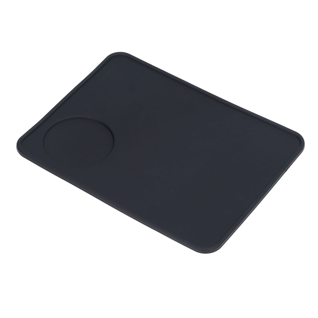 Coffee Tamping Mat Soft Flexible Black Food Grade Silicone Odorless Non Slip Coffee Corner Tamper Mat