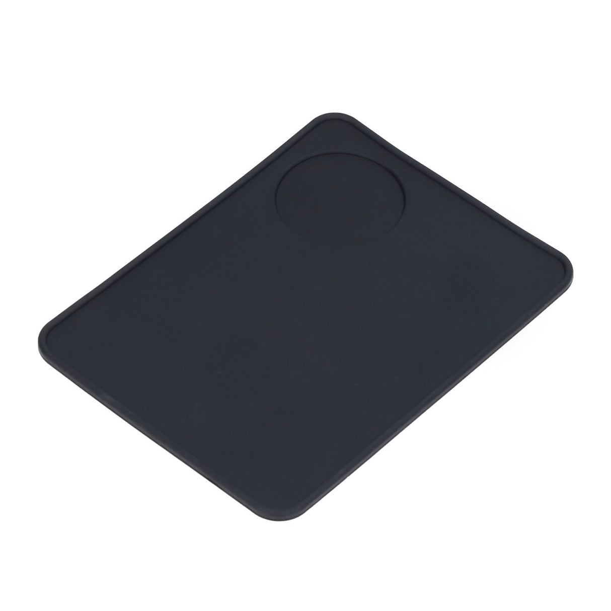 Coffee Tamping Mat Soft Flexible Black Food Grade Silicone Odorless Non Slip Coffee Corner Tamper Mat