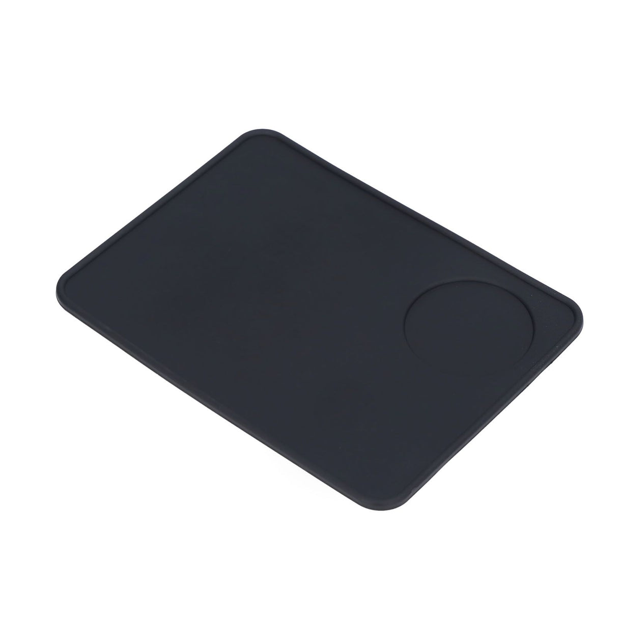 Coffee Tamping Mat Soft Flexible Black Food Grade Silicone Odorless Non Slip Coffee Corner Tamper Mat