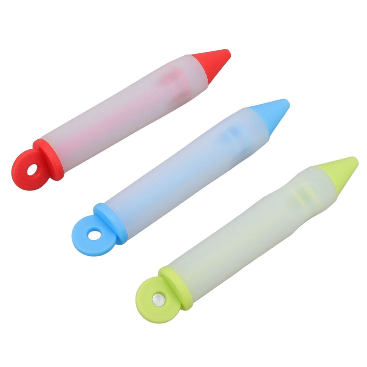 3 Set Cake Decorating Pen Tool Kit Food Grade Silicone Detachable DIY Cake Icing Pen with 12 Patterns for Food Writing