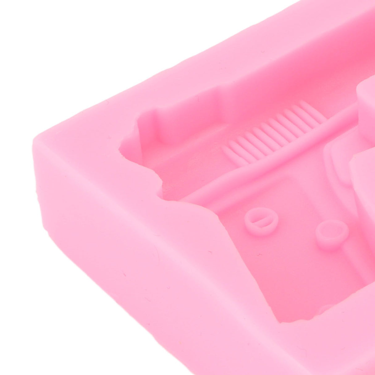 3D Weapon Shape Silicone Molds Pistol Shaped Baking Molds for Making Cake Chocolate Candy Crafting Pink