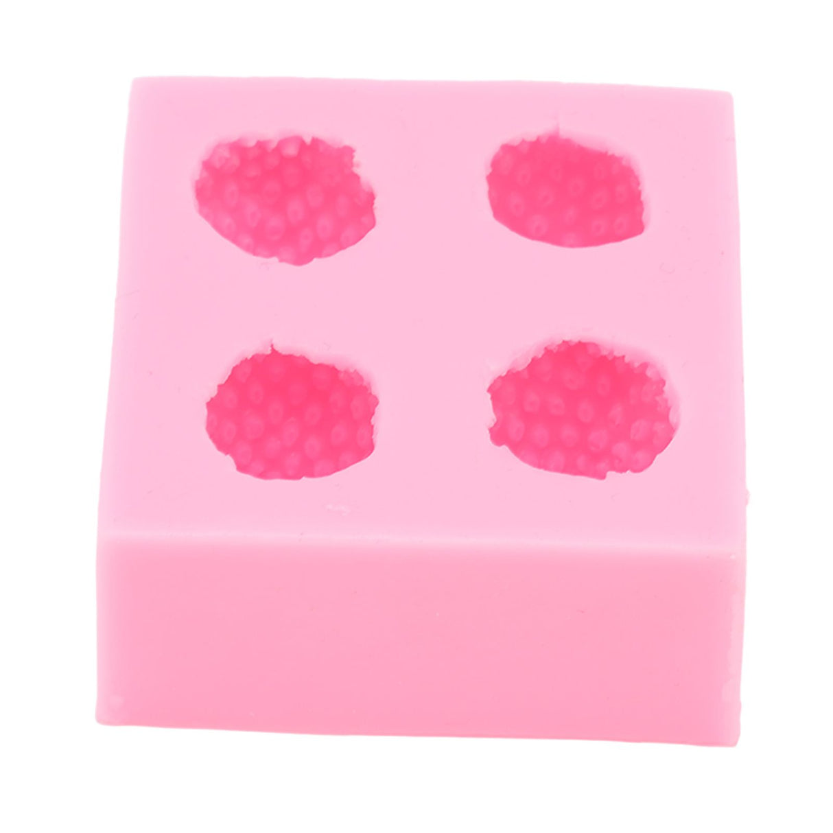 Strawberry Silicone Mold Multipurpose Prevents Stick Soft Food Grade Silicone Fondant Mould for DIY Chocolate Candy Pink
