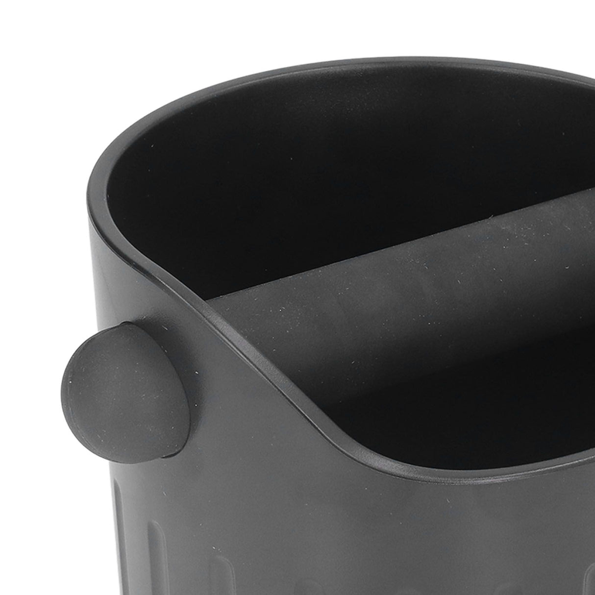 Coffee Grounds Bucket Portable ABS Coffee Knock Box with Skid Resistance Rubber Mat for Home Cafe Bar