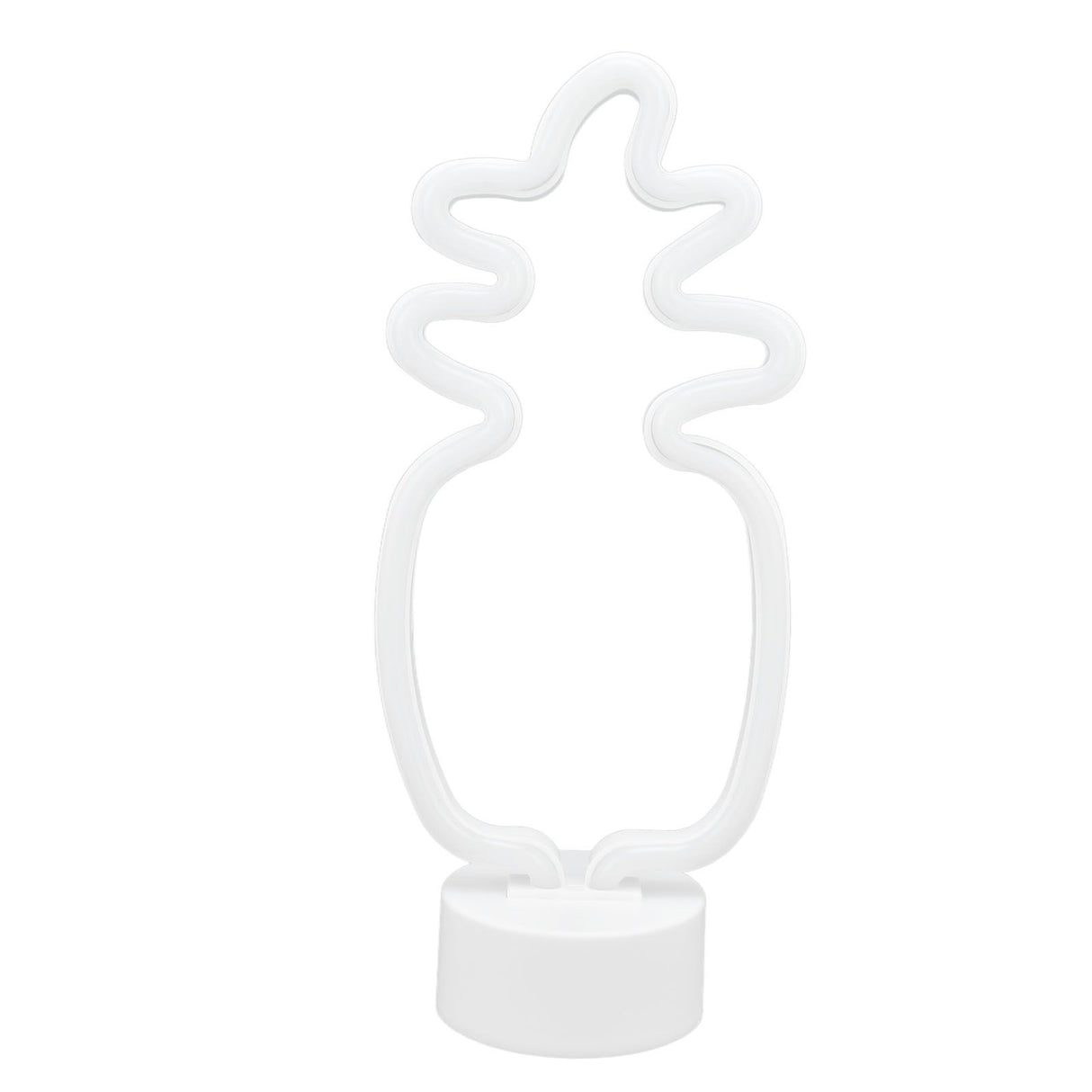 Neon Night Light Battery Powered Removable Base 20000 Hours Lamp Life Green Warm Light for Home