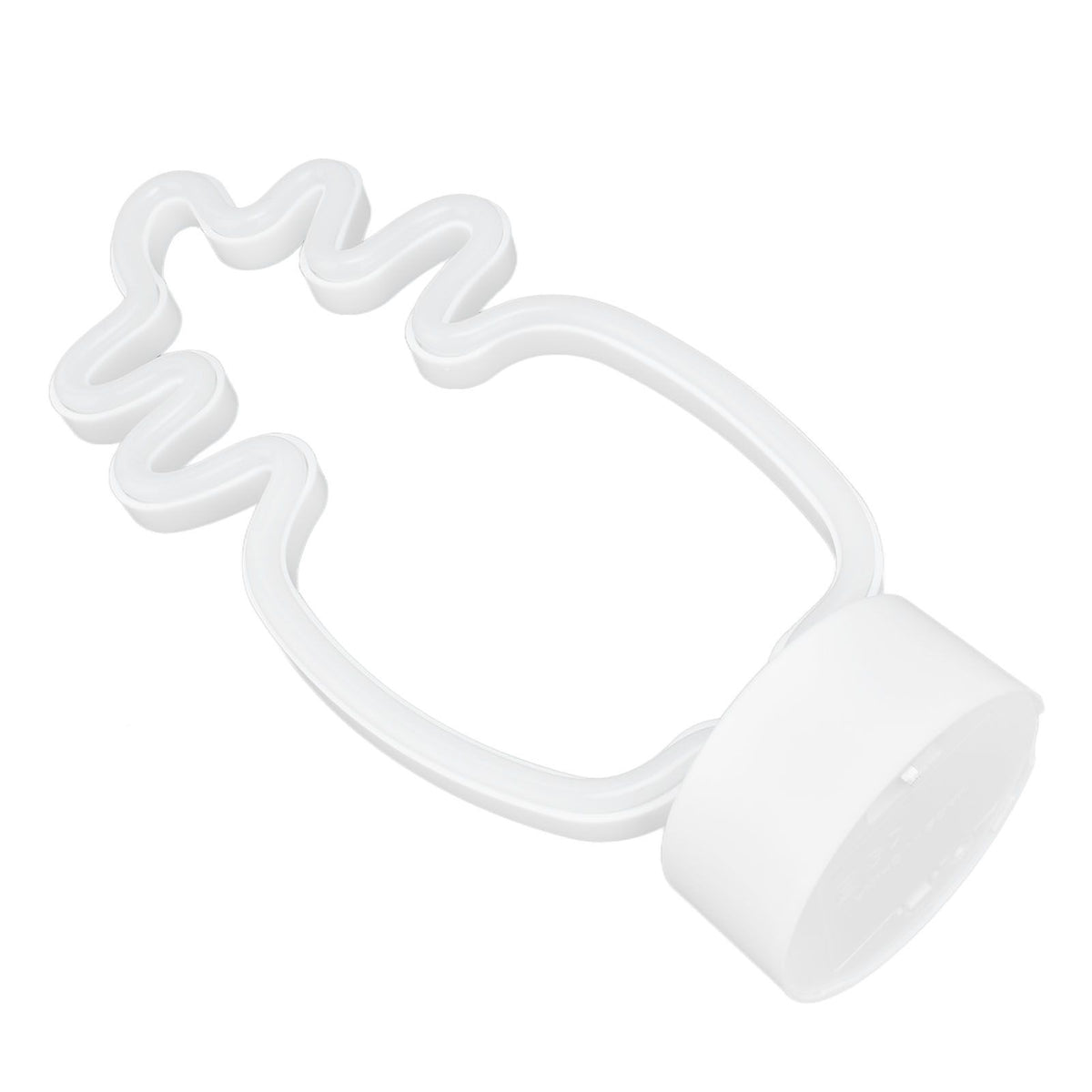 Neon Night Light Battery Powered Removable Base 20000 Hours Lamp Life Green Warm Light for Home