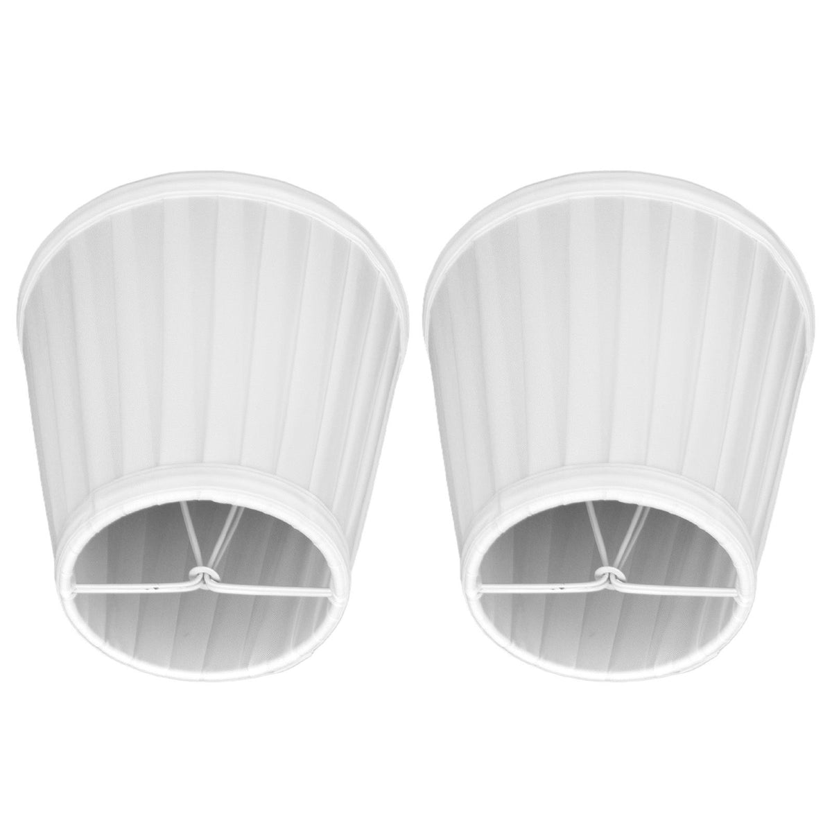 2 Pcs Double Small Lamp Shade Clip On Bulb Comfortable Material Barrel Fabric Lampshade for Table Chandelier Wall LampPX07