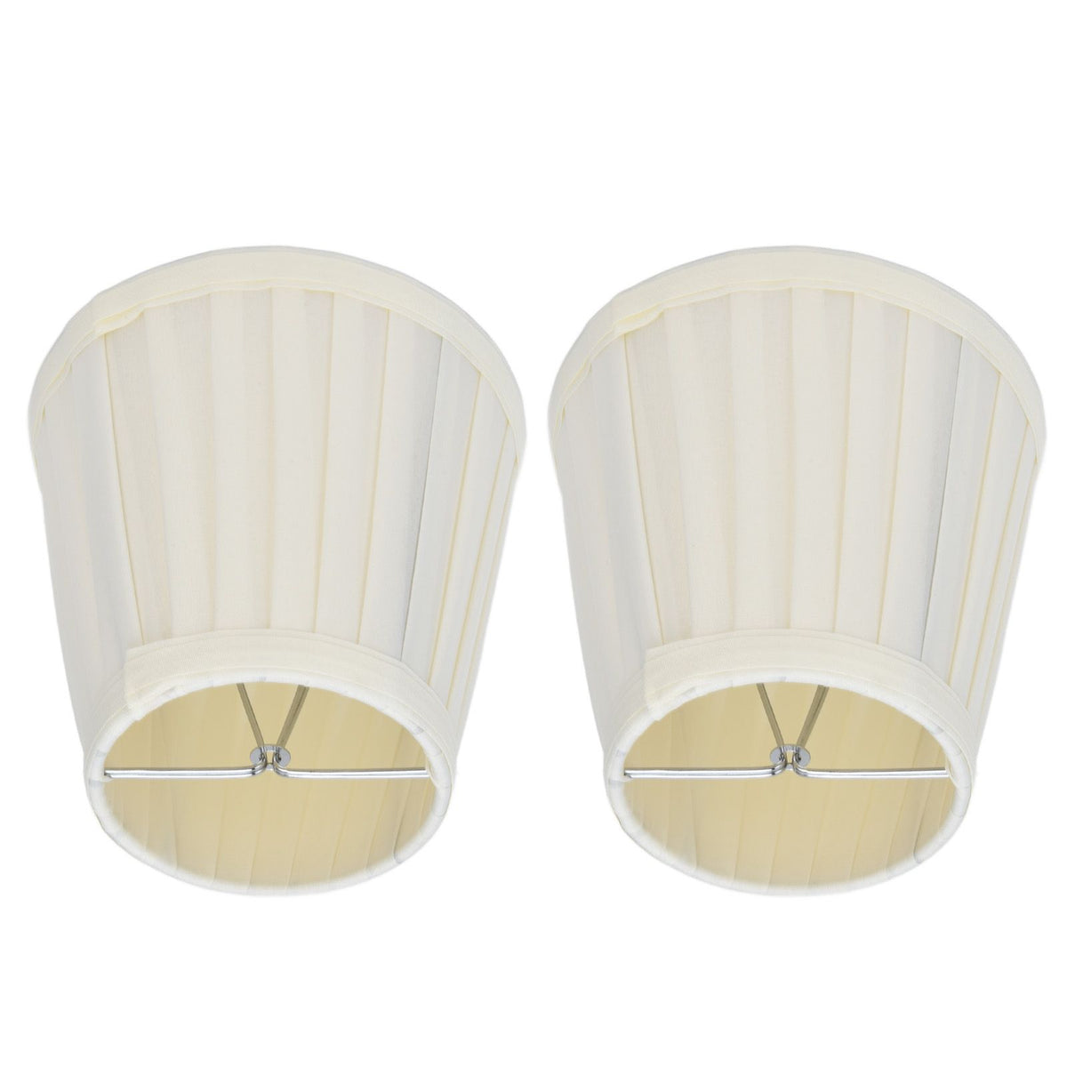 2 Pcs Double Small Lamp Shade Clip On Bulb Comfortable Material Barrel Fabric Lampshade for Table Chandelier Wall LampPX30