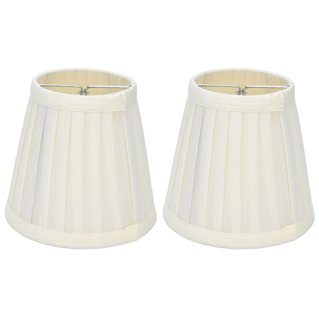 2 Pcs Double Small Lamp Shade Clip On Bulb Comfortable Material Barrel Fabric Lampshade for Table Chandelier Wall LampPX30