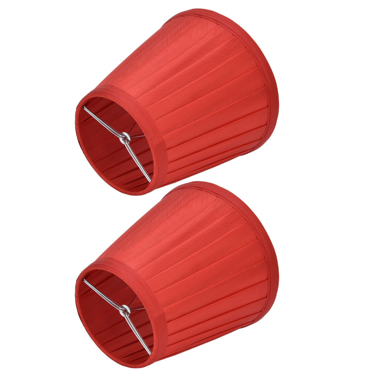 2 Pcs Double Small Lamp Shade Clip On Bulb Comfortable Material Barrel Fabric Lampshade for Table Chandelier Wall LampPX31