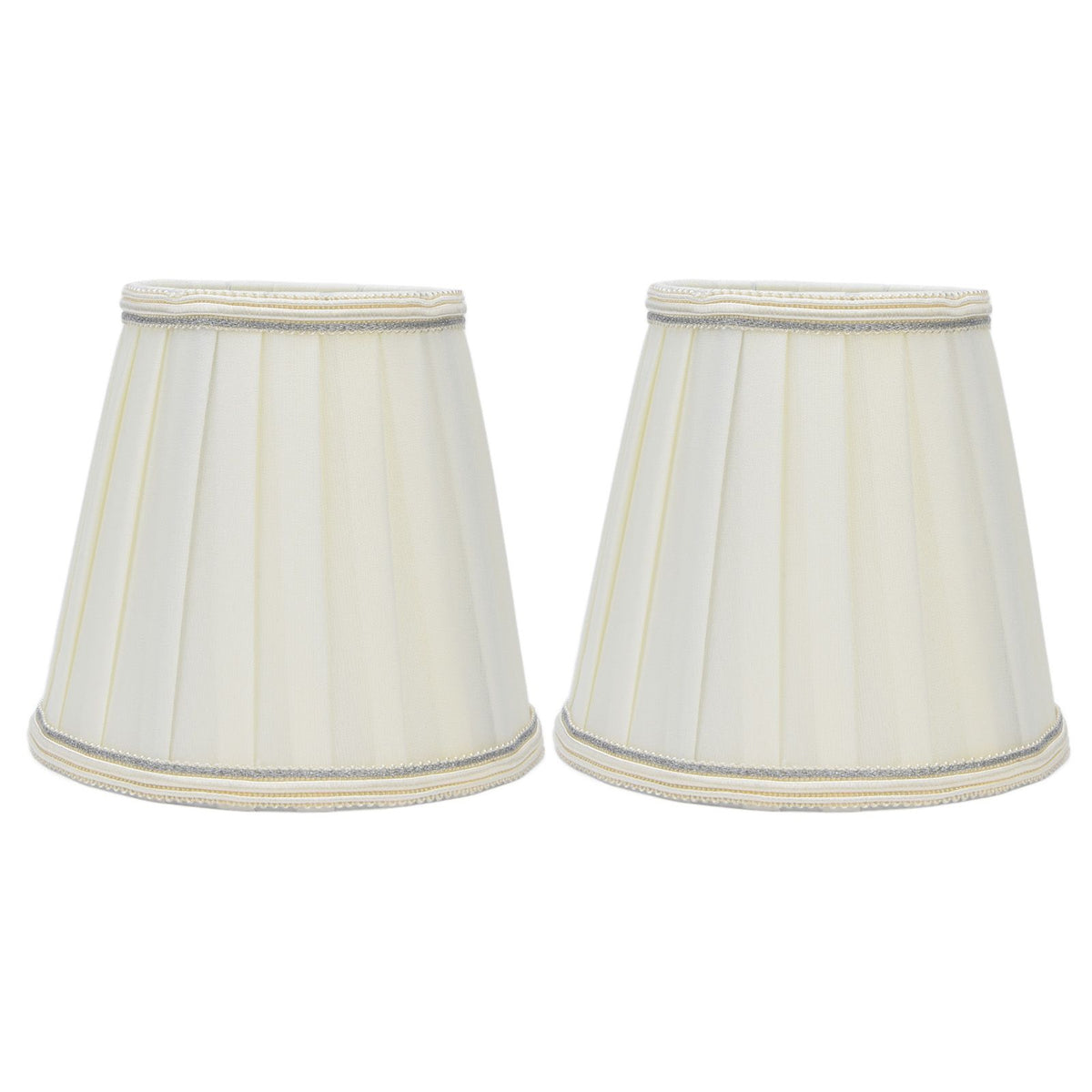 2 Pcs Double Small Lamp Shade Clip On Bulb Comfortable Material Barrel Fabric Lampshade for Table Chandelier Wall LampPX33