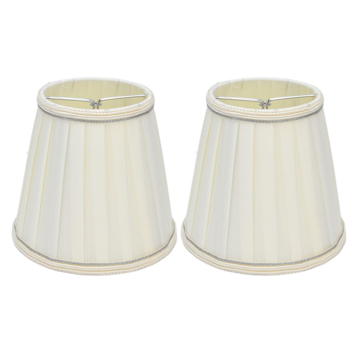 2 Pcs Double Small Lamp Shade Clip On Bulb Comfortable Material Barrel Fabric Lampshade for Table Chandelier Wall LampPX33