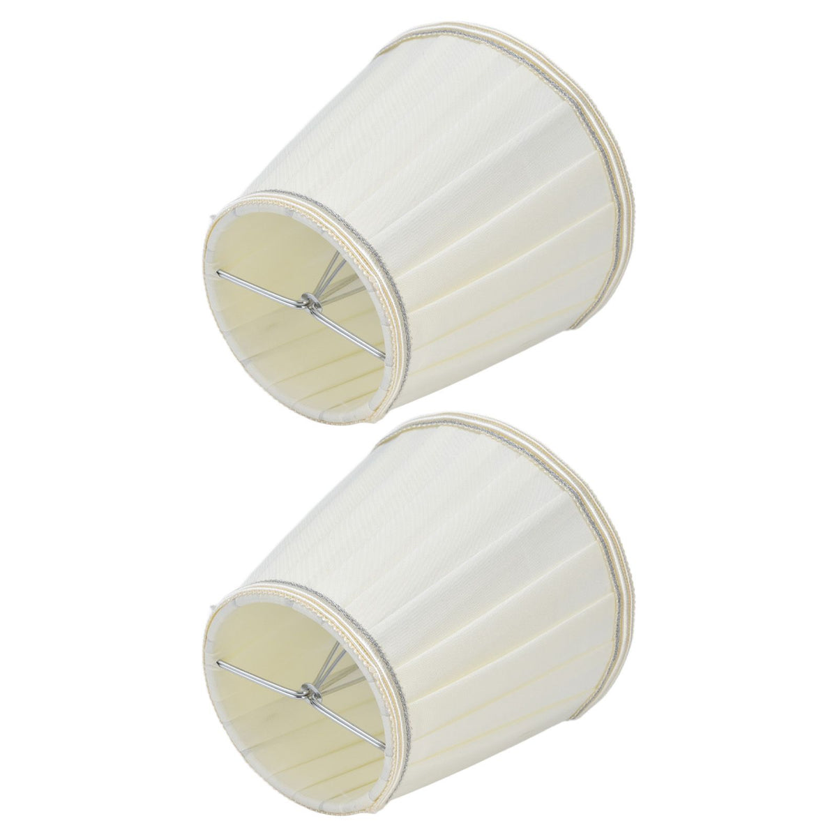 2 Pcs Double Small Lamp Shade Clip On Bulb Comfortable Material Barrel Fabric Lampshade for Table Chandelier Wall LampPX33