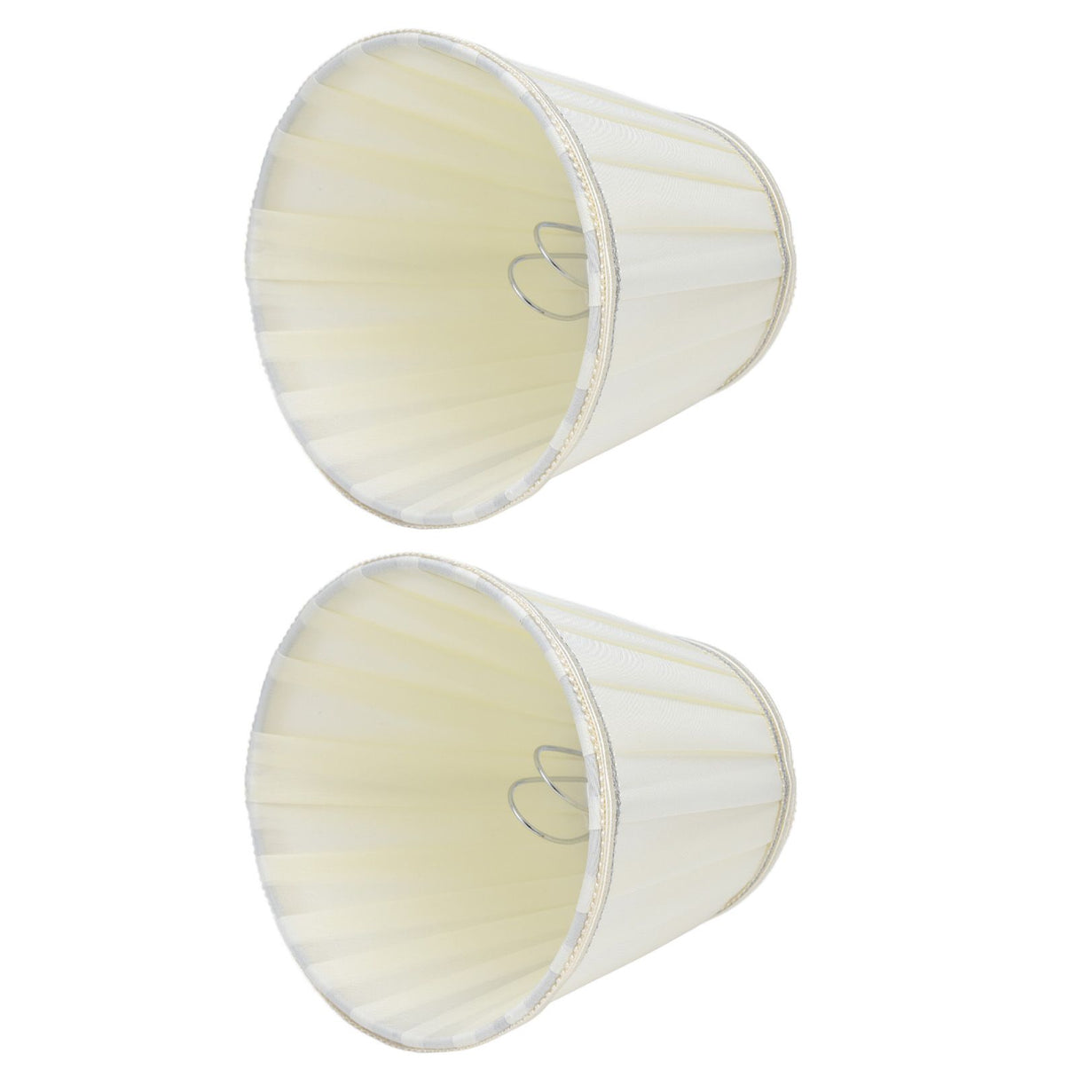 2 Pcs Double Small Lamp Shade Clip On Bulb Comfortable Material Barrel Fabric Lampshade for Table Chandelier Wall LampPX33