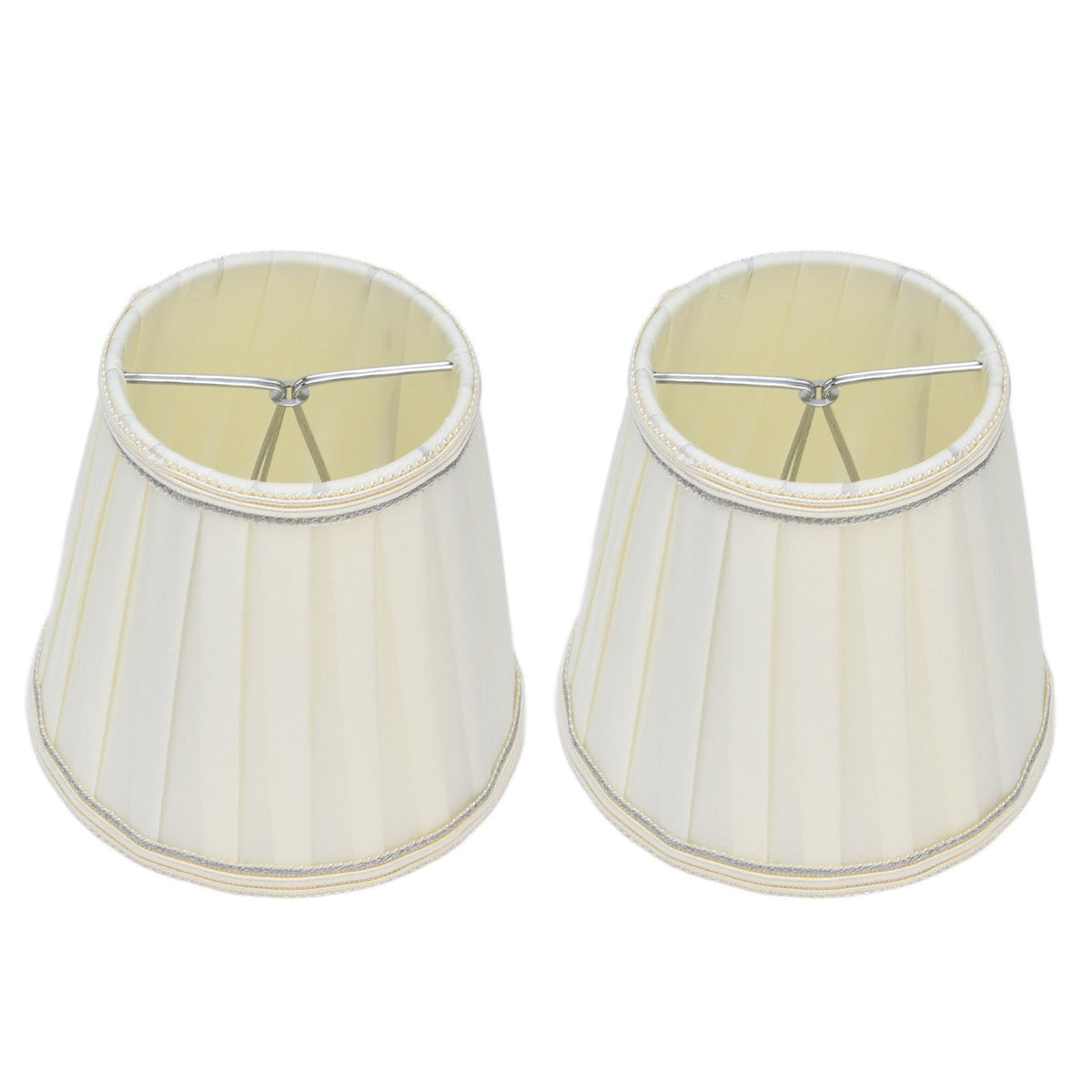 2 Pcs Double Small Lamp Shade Clip On Bulb Comfortable Material Barrel Fabric Lampshade for Table Chandelier Wall LampPX33