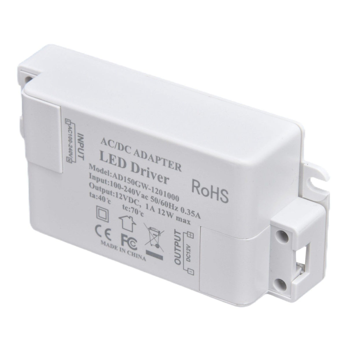 LED Drive Power Transformer LED Drive Power AC100‑240V/0.35A DC12V/1A 12W for G4 MR11 MR16