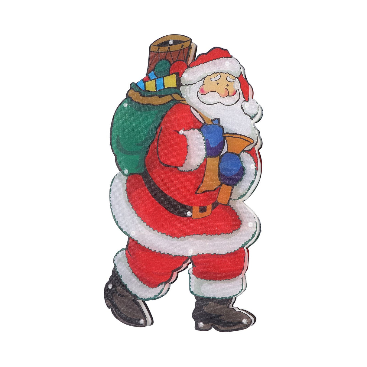 LED Santa Decoration Lights Window Battery Powered LED Christmas Cup Pendant Lights with Suction Cup