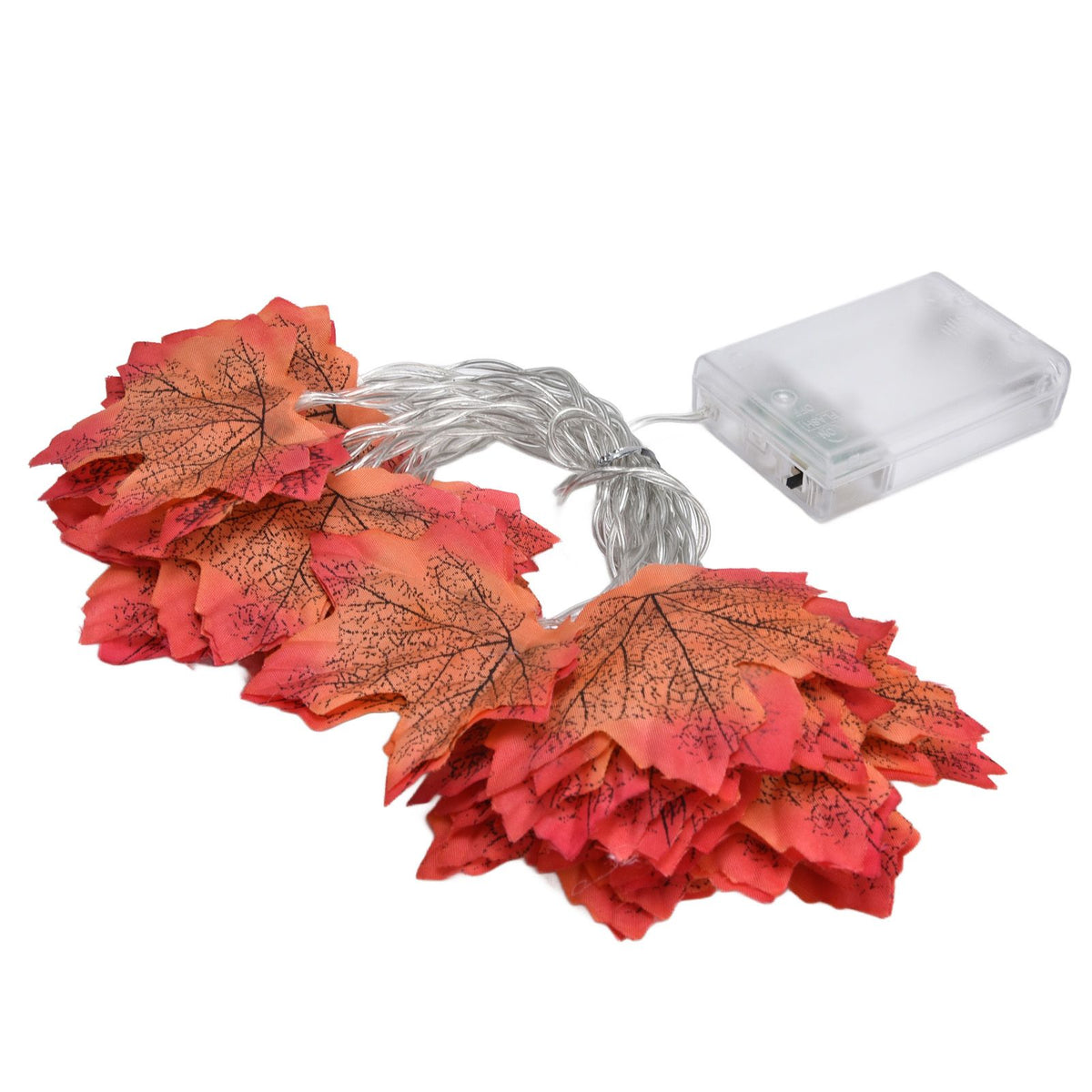 Maple Leaves String Lights LED Fall Lighted Garland Thanksgiving Decorations 9.8ft Warm Light