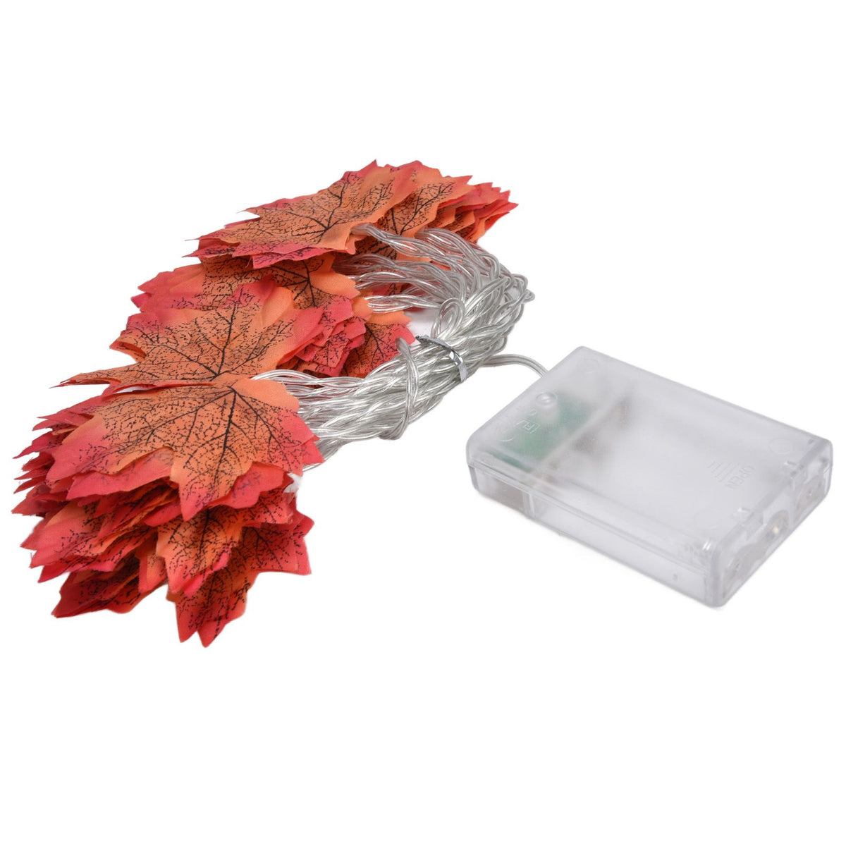 Maple Leaves String Lights LED Fall Lighted Garland Thanksgiving Decorations 9.8ft Warm Light