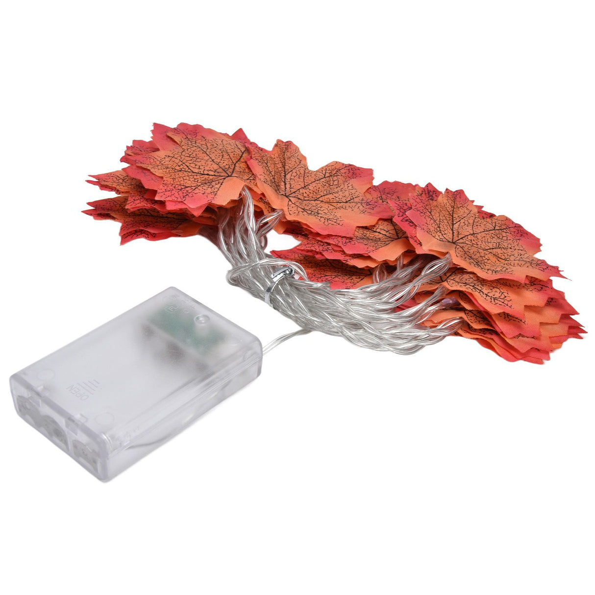 Maple Leaves String Lights LED Fall Lighted Garland Thanksgiving Decorations 9.8ft Warm Light
